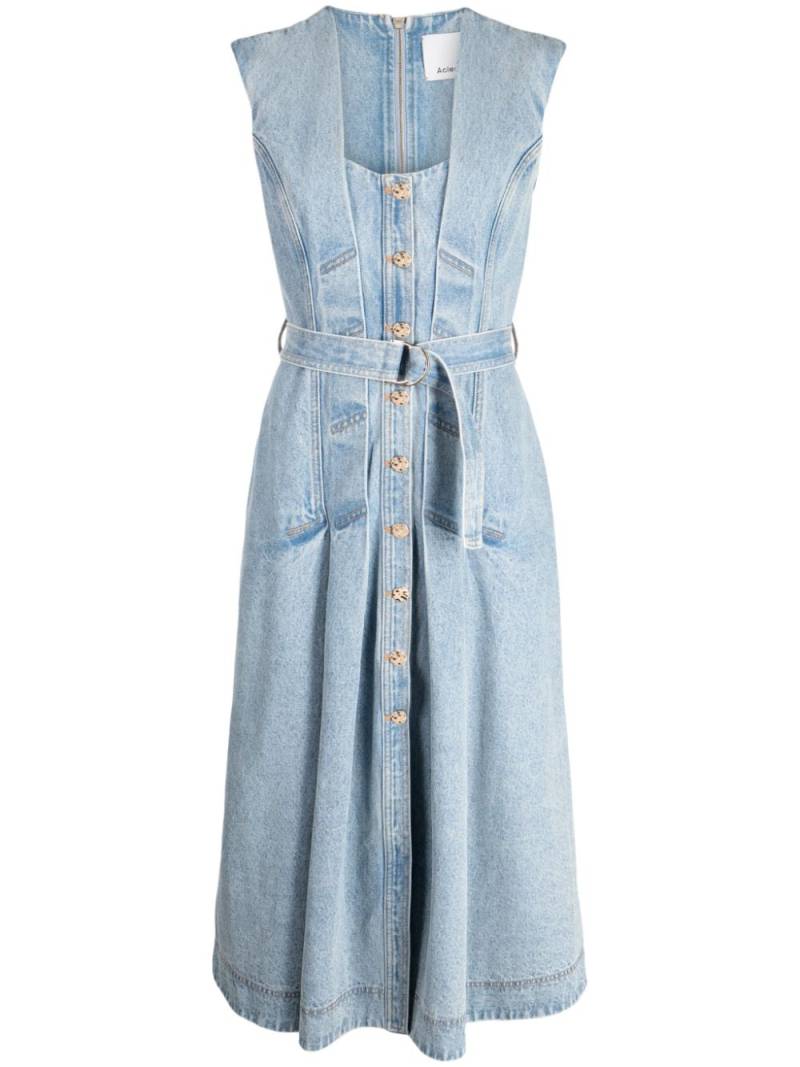 Acler Flaxton denim midi dress - Blue von Acler