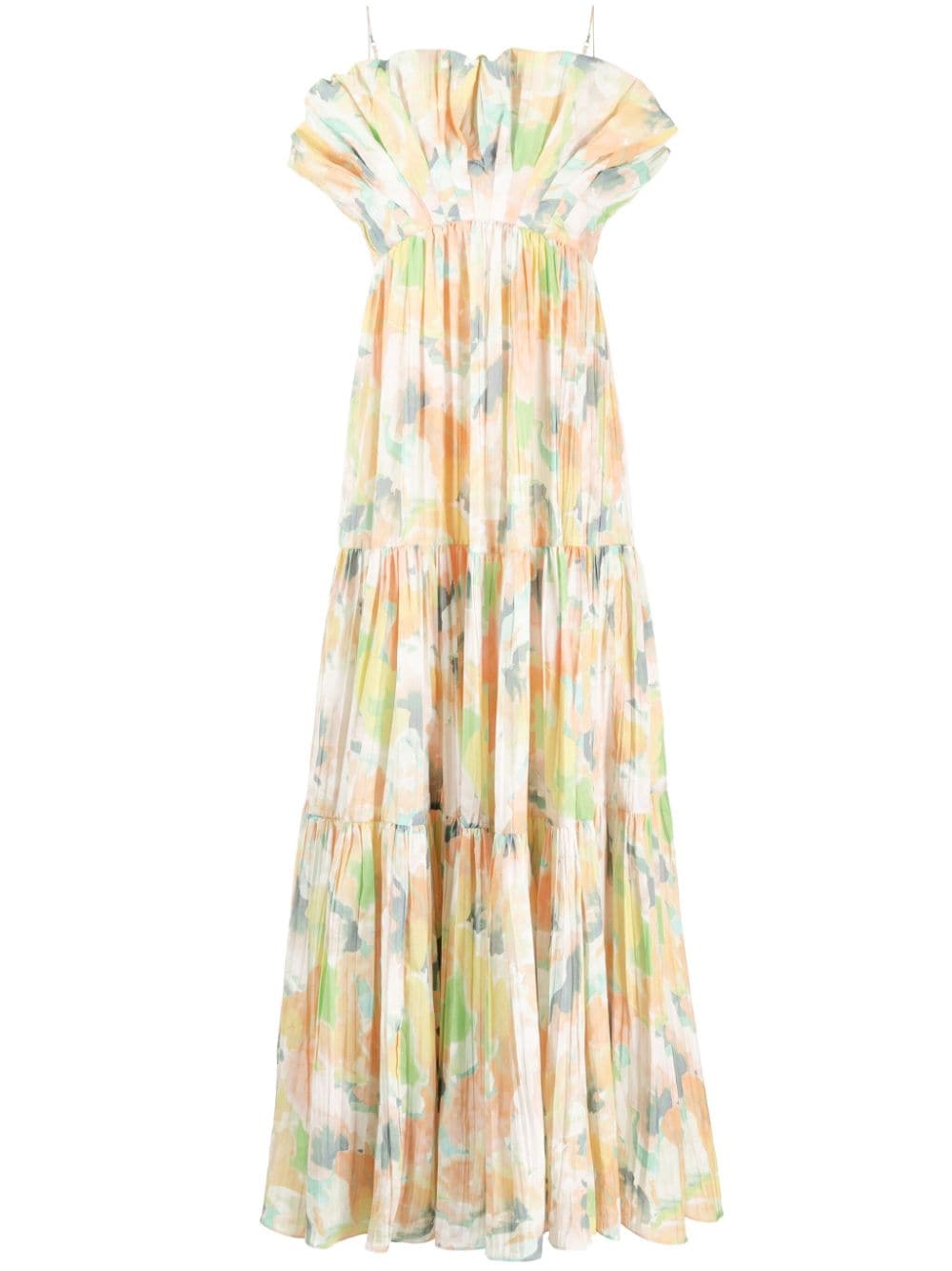 Acler Hetherington abstract-pattern print dress - Multicolour von Acler