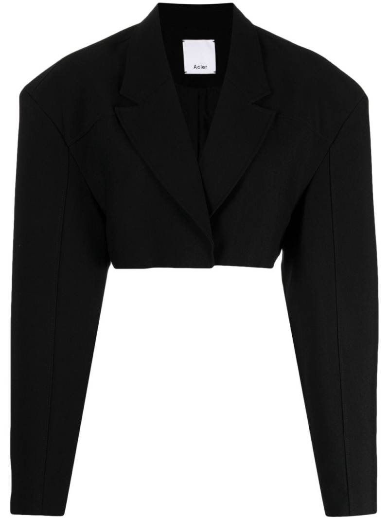 Acler Leopold cropped jacket - Black von Acler