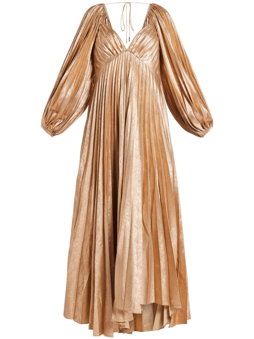 Acler Montville pleated midi dress - Gold von Acler