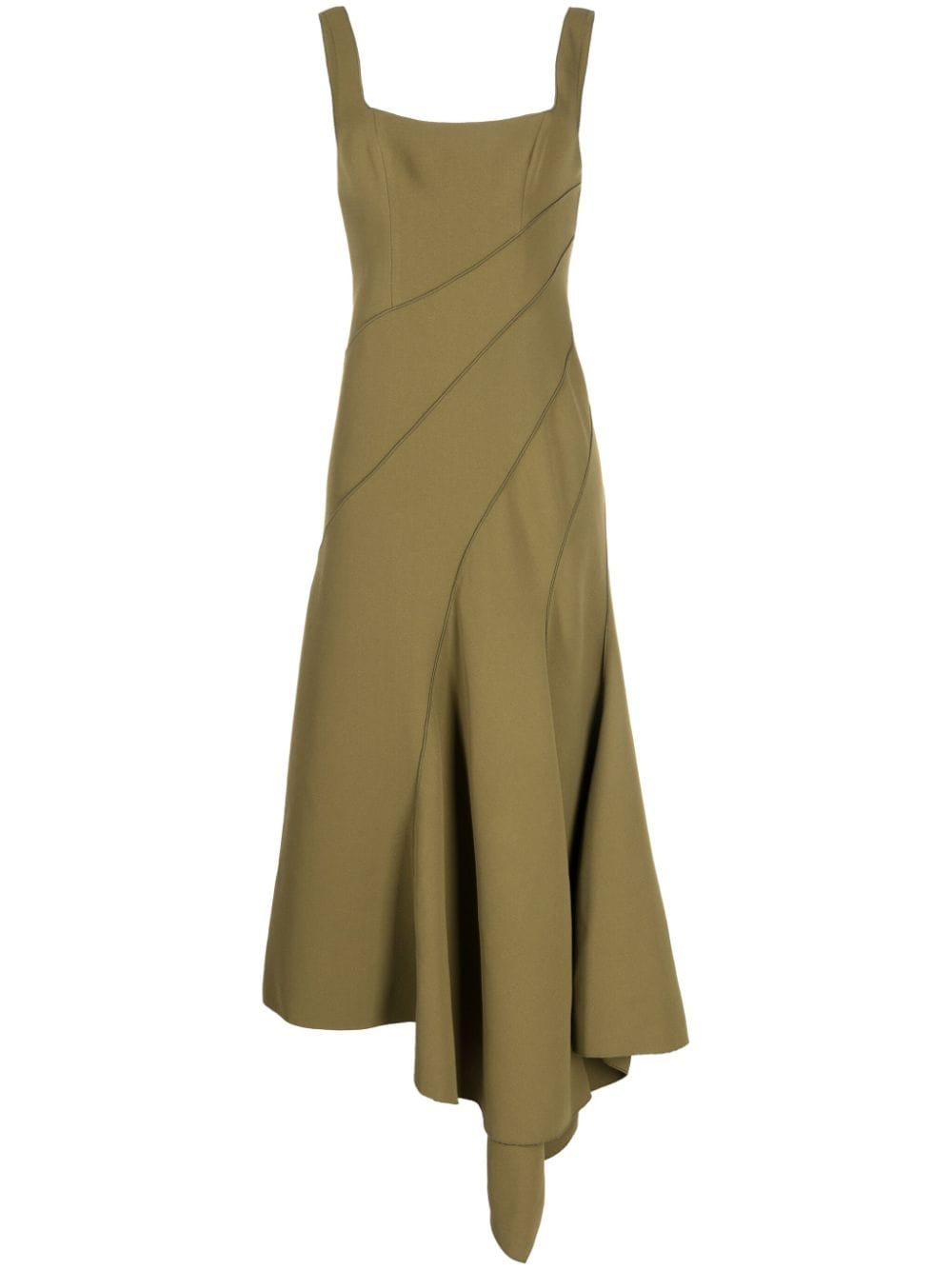 Acler Rowe panelled midi dress - Green von Acler