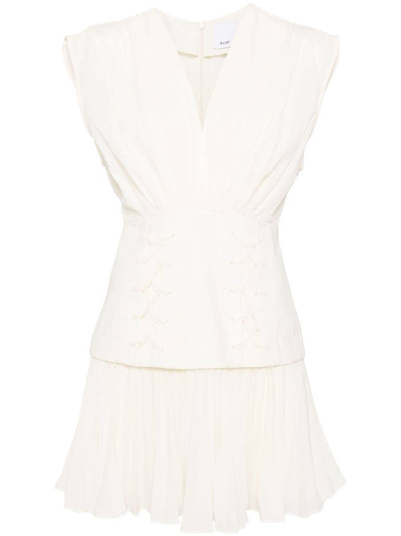 Acler Seabrook mini dress - White von Acler