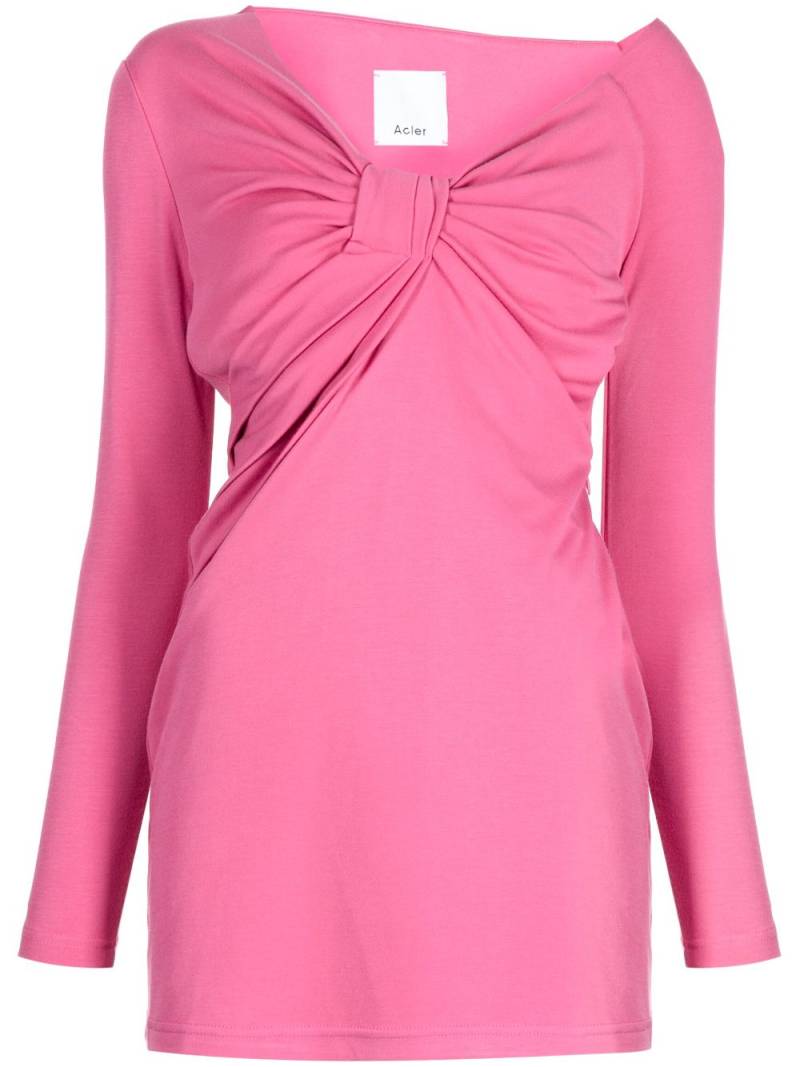 Acler Tompkins V-neck dress - Pink von Acler