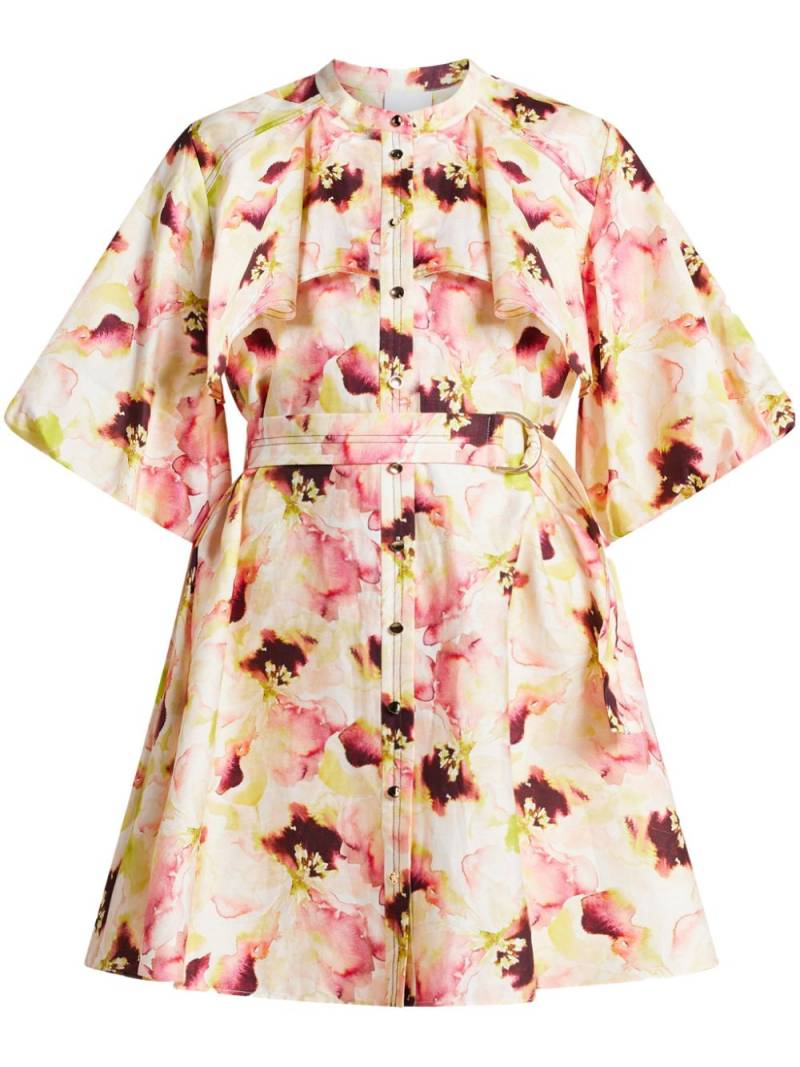 Acler Winspear Dipped Rose-print minidress - Multicolour von Acler