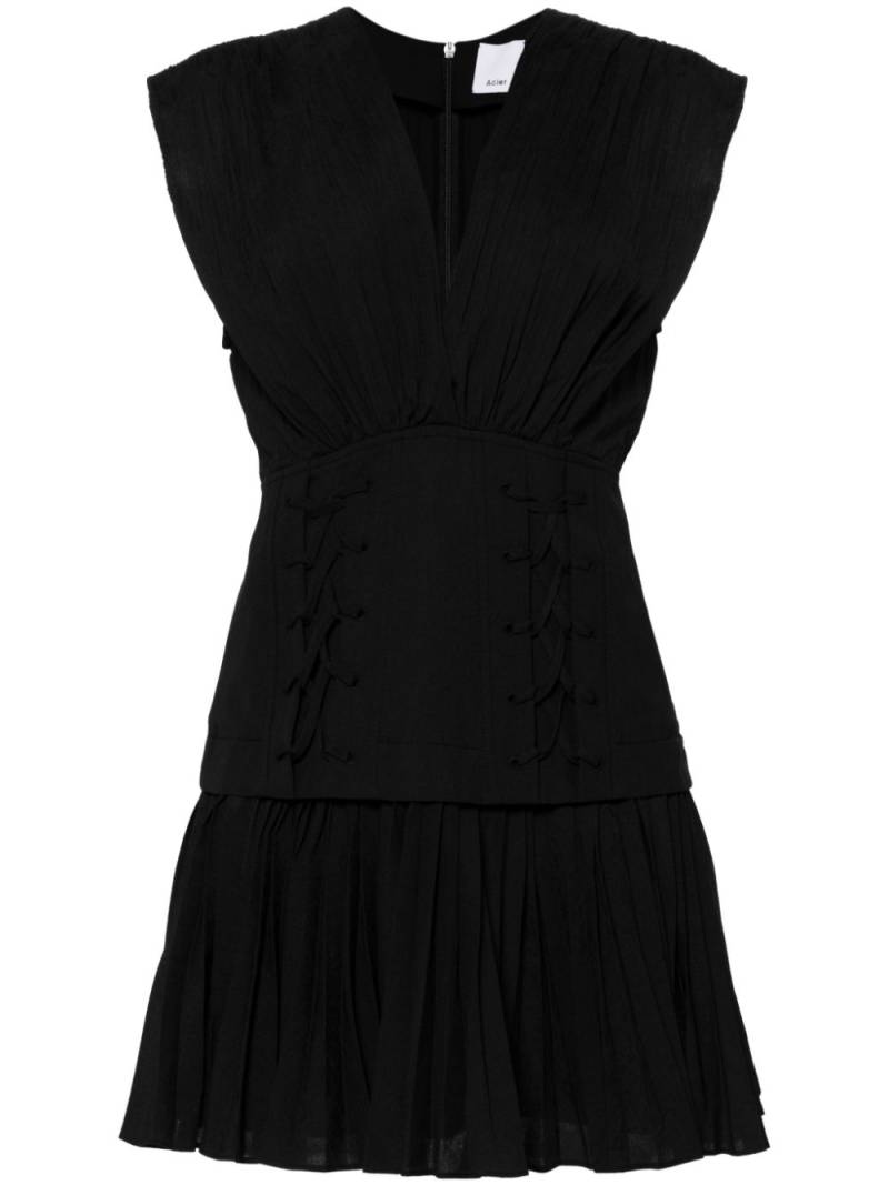 Acler corset-style short dress - Black von Acler