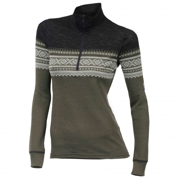 Aclima - Designwool Marius Mockneck Woman - Merinopullover Gr L;M;S;XL;XS;XXL braun;grau von Aclima