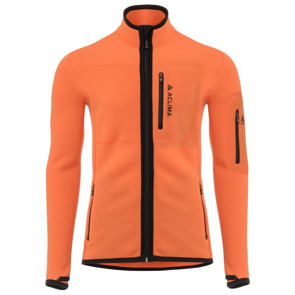 Aclima - Fleecewool Jacket - Wolljacke Gr L orange von Aclima