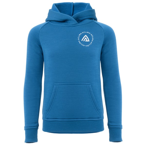 Aclima - Kid's Fleecewool V2 Hoodie - Hoodie Gr 130;140;150;160 blau;orange von Aclima