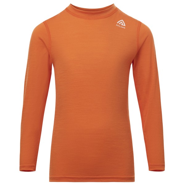 Aclima - Kid's LightWool 140 Crewneck - Merinounterwäsche Gr 100;110;120 blau;orange von Aclima