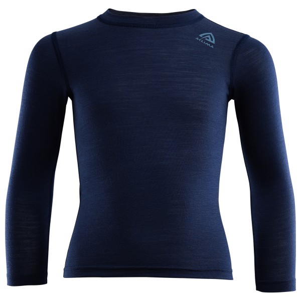 Aclima - Kid's LightWool 140 Crewneck - Merinounterwäsche Gr 110 blau von Aclima