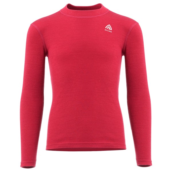 Aclima - Kid's Warmwool Crewneck - Merinounterwäsche Gr 130 rot von Aclima