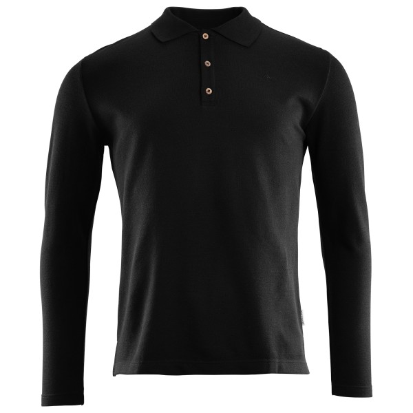 Aclima - Leisurewool Pique LS - Longsleeve Gr L schwarz von Aclima