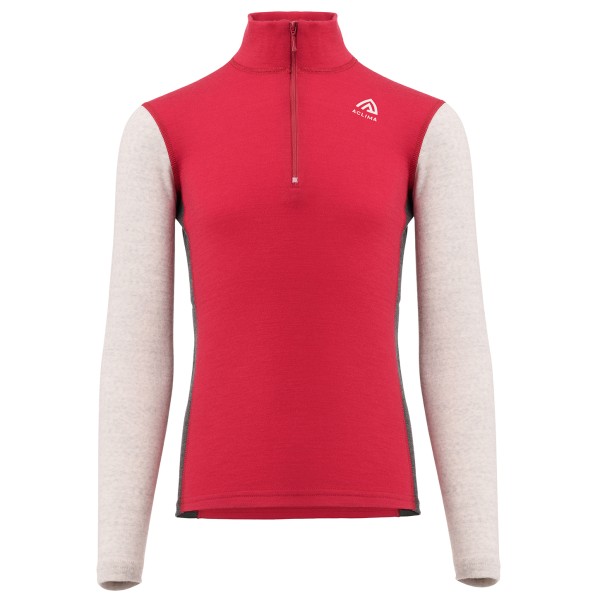 Aclima - Warmwool Mock Neck Junior - Merinounterwäsche Gr 130 rot von Aclima