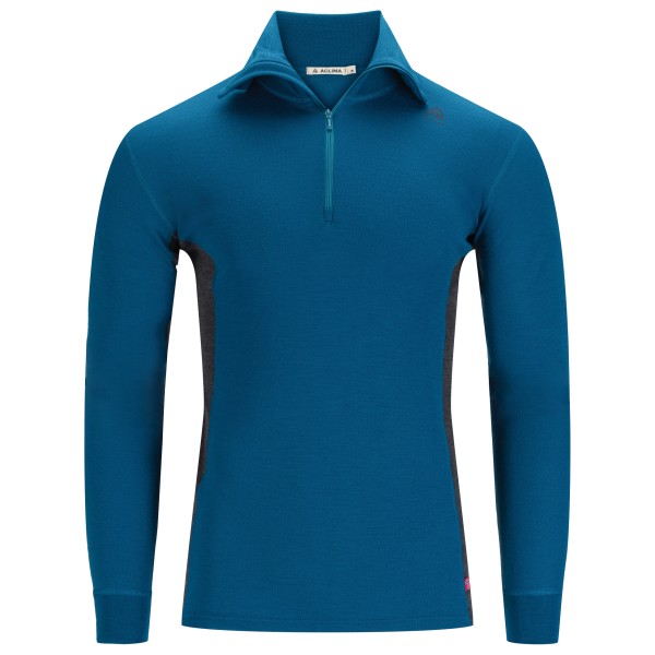 Aclima - Warmwool Polo - Merinopullover Gr L;M;XL blau;schwarz von Aclima