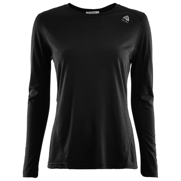 Aclima - Women's LightWool Sportshirt - Merinoshirt Gr S schwarz von Aclima