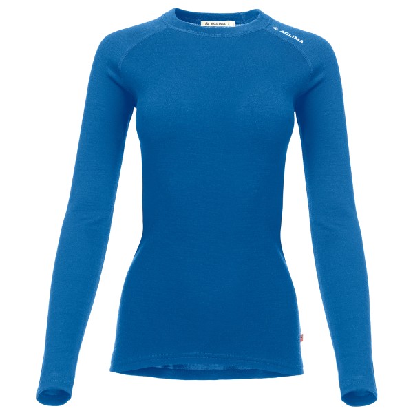 Aclima - Women's WW Crew Neck - Merinounterwäsche Gr L blau von Aclima