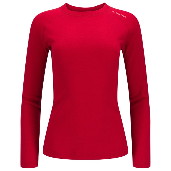 Aclima - Women's WW Crew Neck - Merinounterwäsche Gr L rot von Aclima