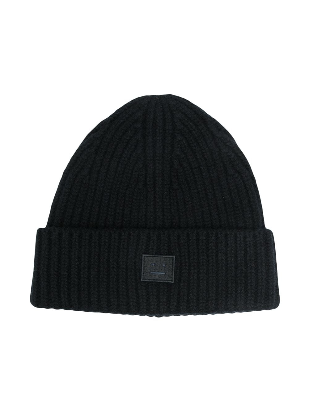 Acne Studios Kids face-patch knitted beanie - Black von Acne Studios Kids