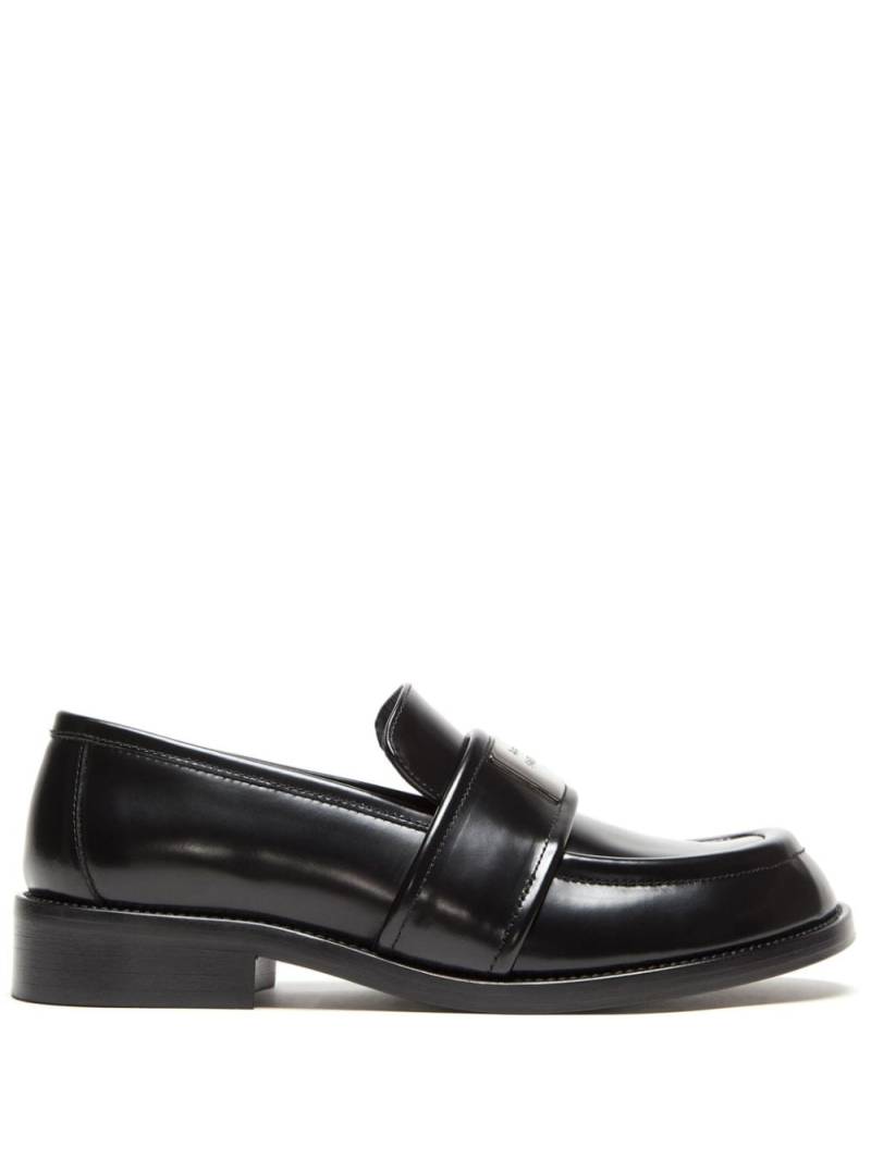 Acne Studios 30mm brushed leather loafers - Black von Acne Studios