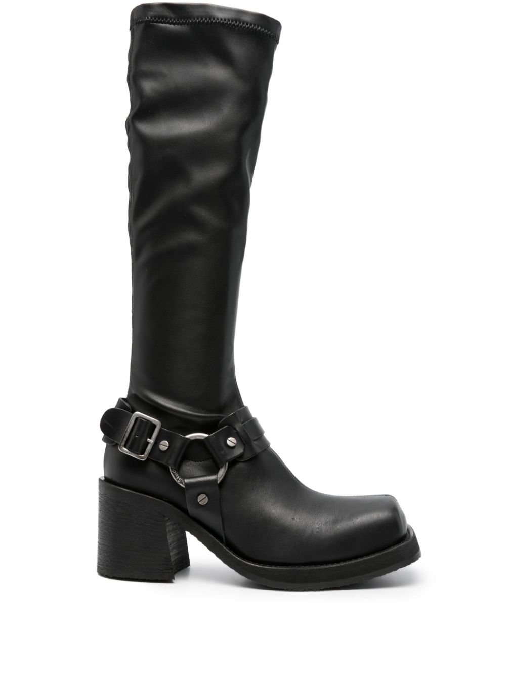 Acne Studios 80mm square-toe leather boots - Black von Acne Studios