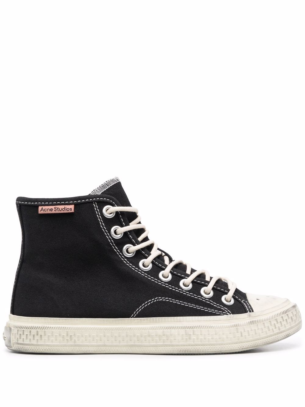 Acne Studios Ballow tumbled high-top sneakers - Black von Acne Studios