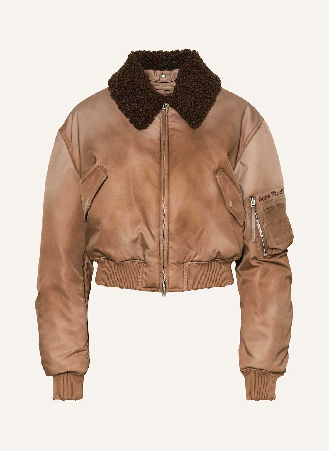 Acne Studios Blouson Mit Teddyfell beige von Acne Studios