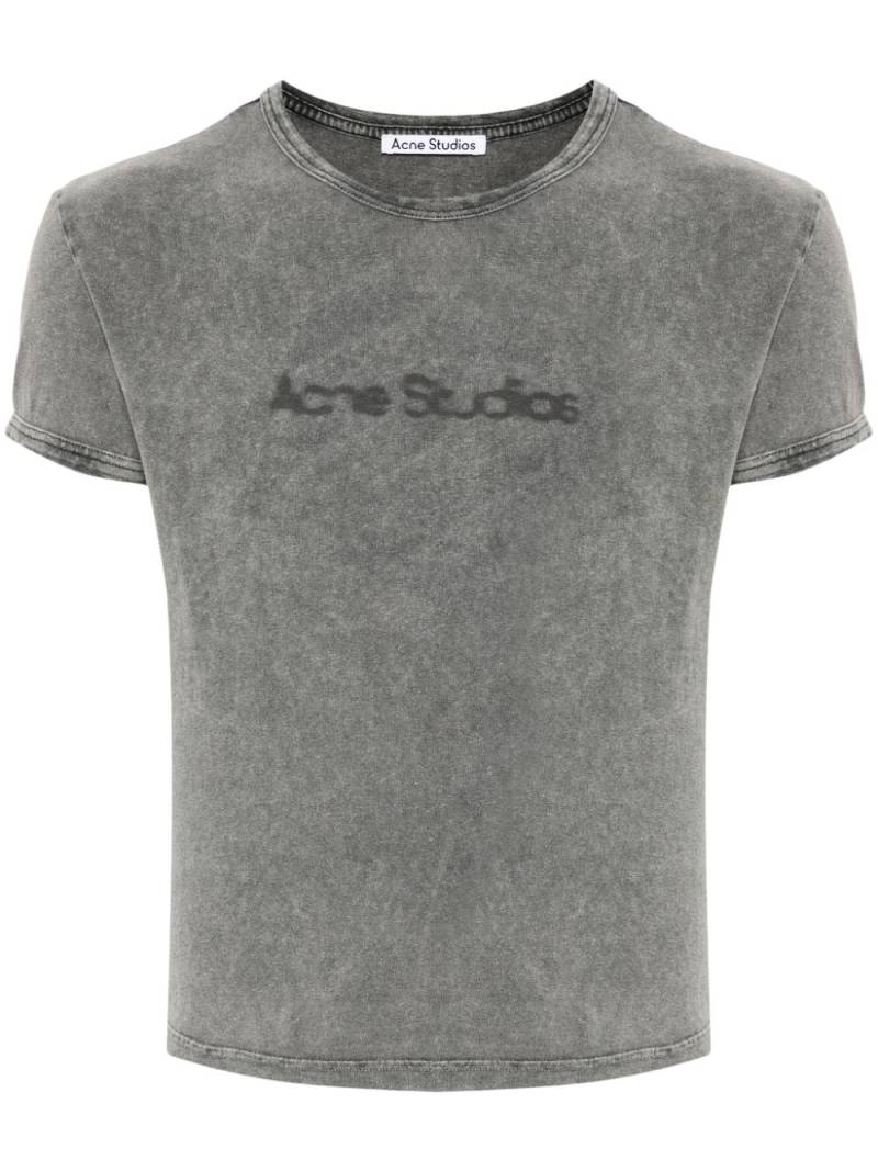 Acne Studios Blurred Logo T-shirt - Grey von Acne Studios