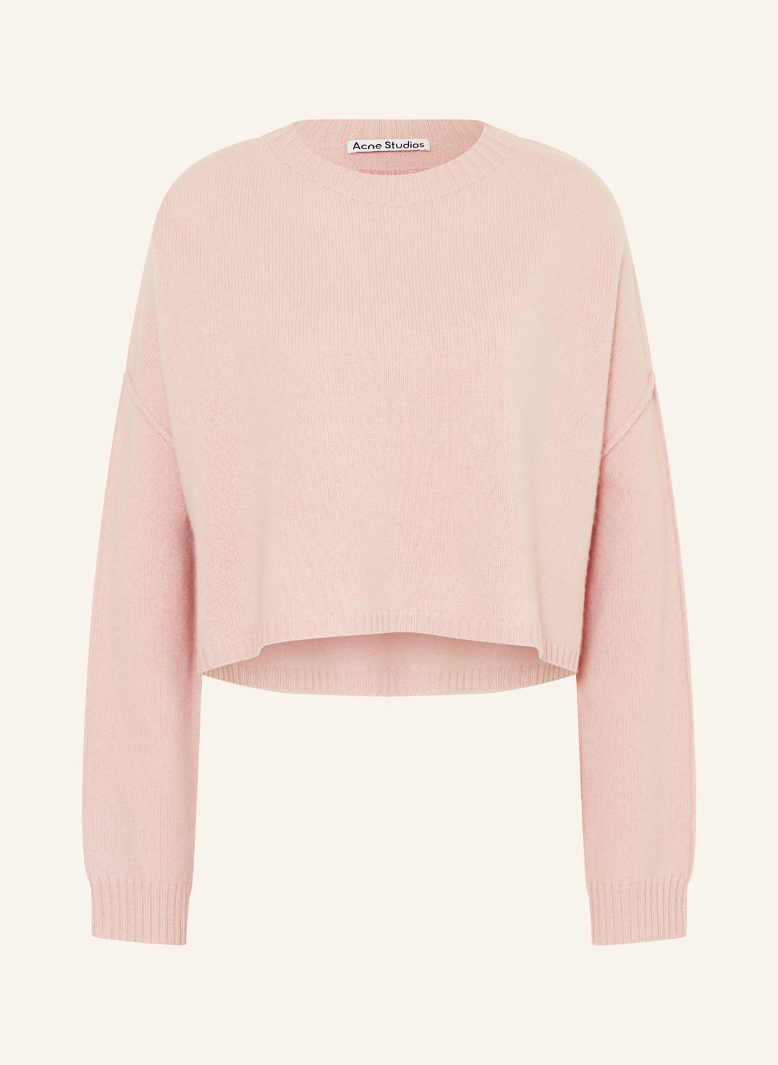 Acne Studios Cropped-Pullover Mit Cashmere rosa von Acne Studios