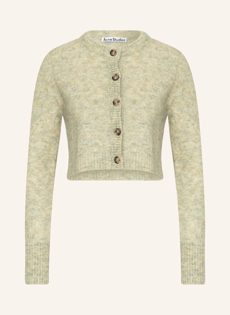 Acne Studios Cropped-Strickjacke Mit Mohair gruen von Acne Studios