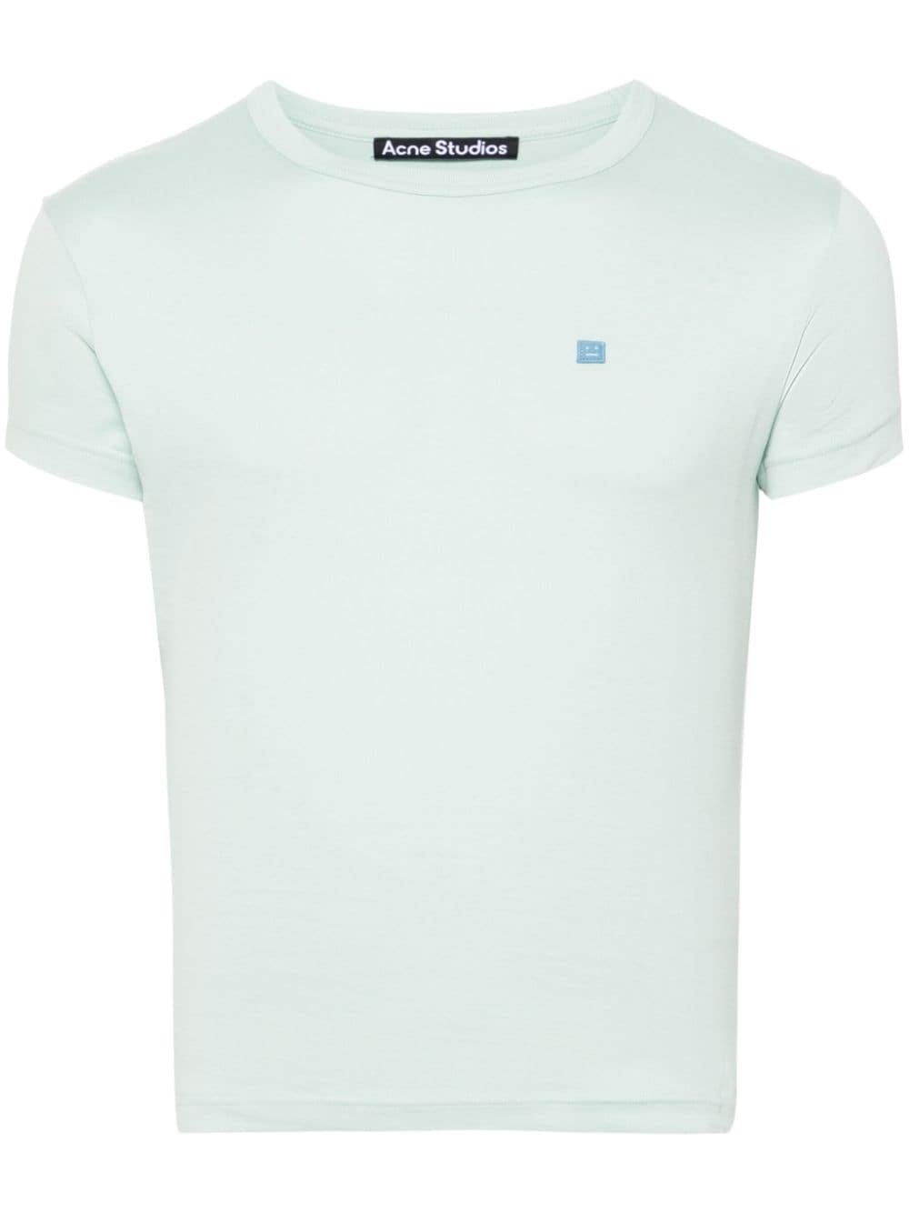 Acne Studios Face logo-appliqué cotton T-shirt - Blue von Acne Studios