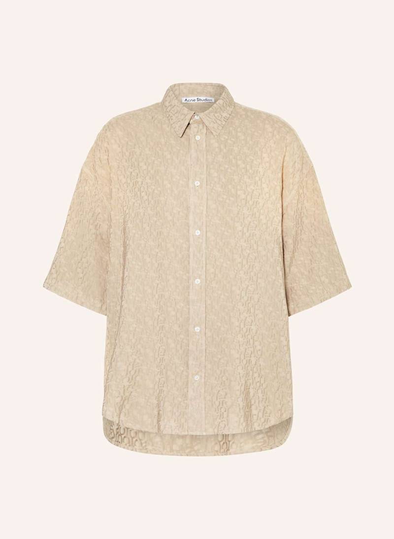 Acne Studios Kurzarm-Hemd Comfort Fit beige von Acne Studios