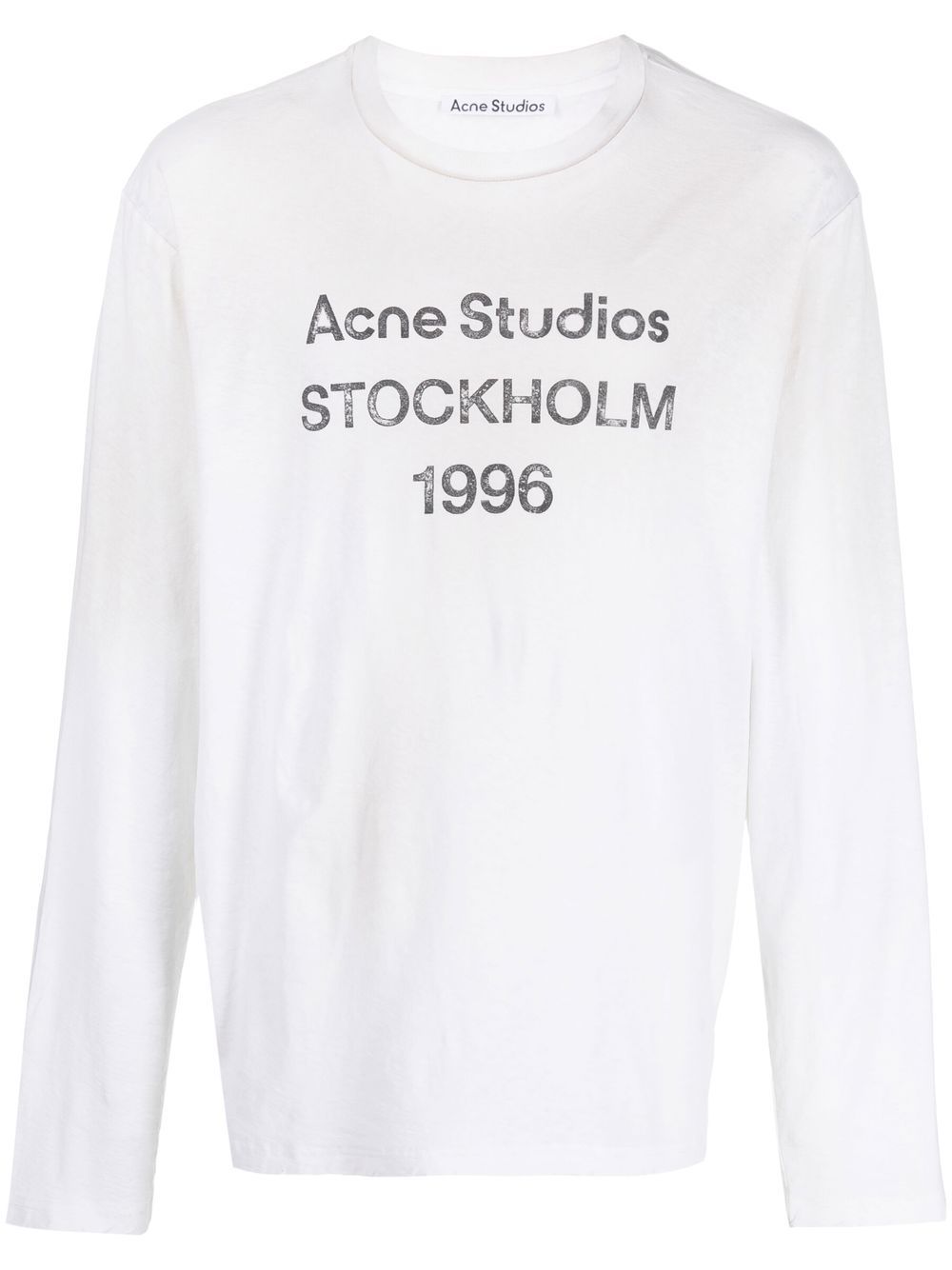 Acne Studios Logo Stockholm 1996-print T-shirt - White von Acne Studios