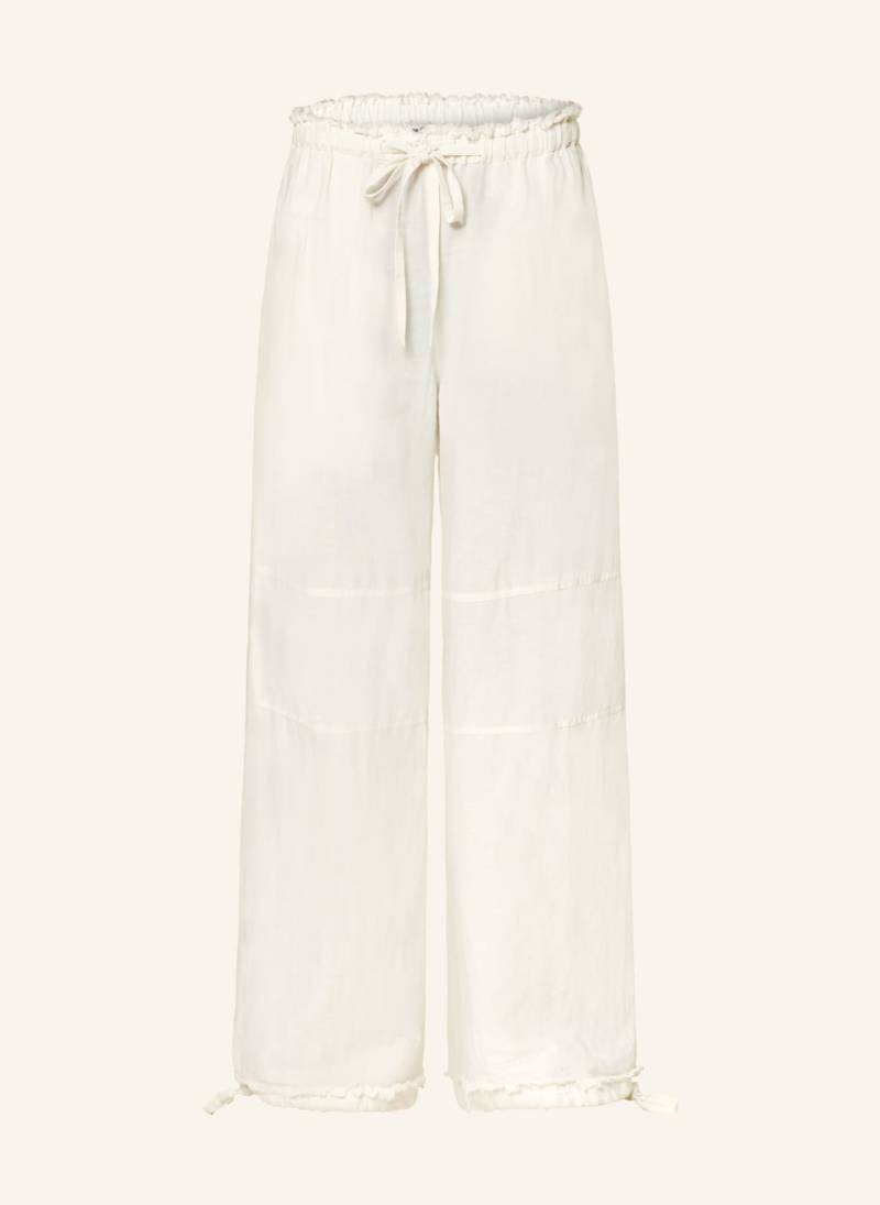 Acne Studios Marlenehose Mit Leinen weiss von Acne Studios