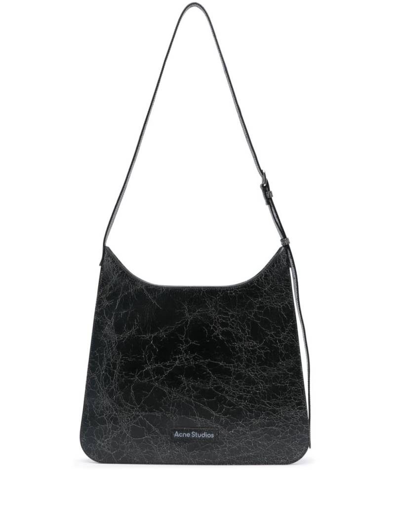 Acne Studios Platt leather shoulder bag - Black von Acne Studios