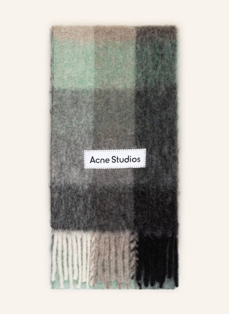 Acne Studios Schal Mit Alpaka gruen von Acne Studios