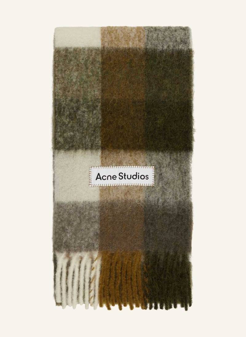 Acne Studios Schal Mit Alpaka gruen von Acne Studios