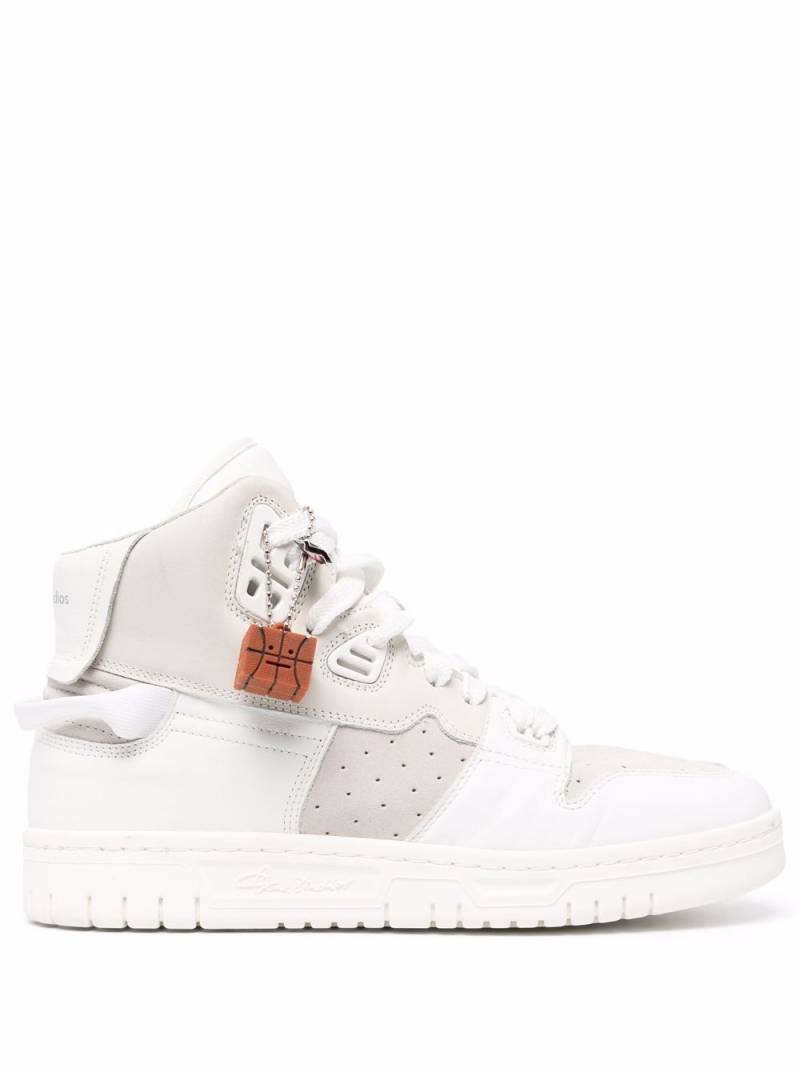 Acne Studios basketball-charm hi-top sneakers - White von Acne Studios