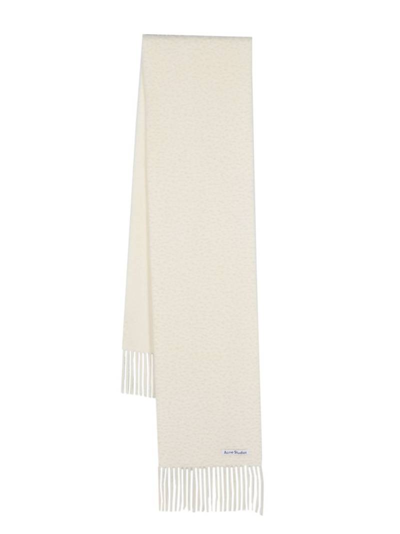 Acne Studios brushed wool scarf - White von Acne Studios