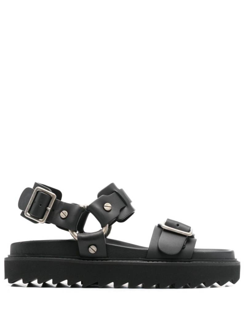 Acne Studios buckle-fastening leather sandals - Black von Acne Studios