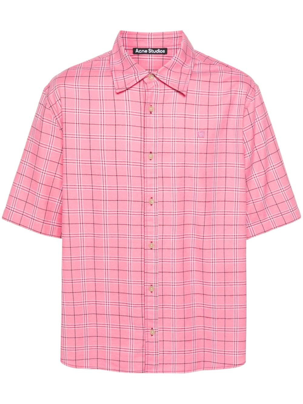 Acne Studios checked cotton shirt - Pink von Acne Studios