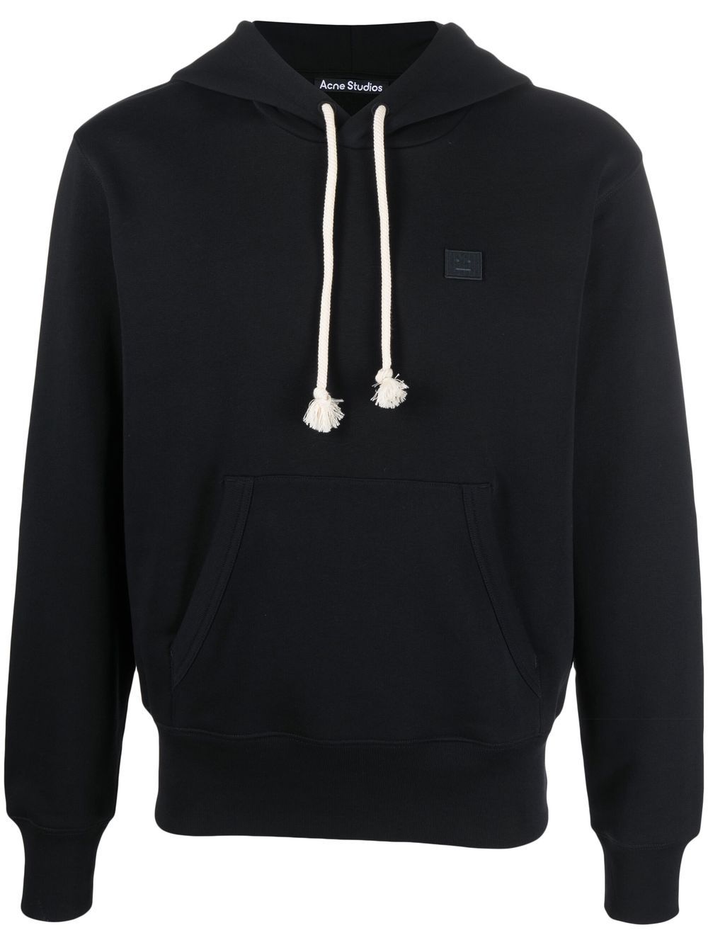 Acne Studios chest logo-patch detail hoodie - Black von Acne Studios