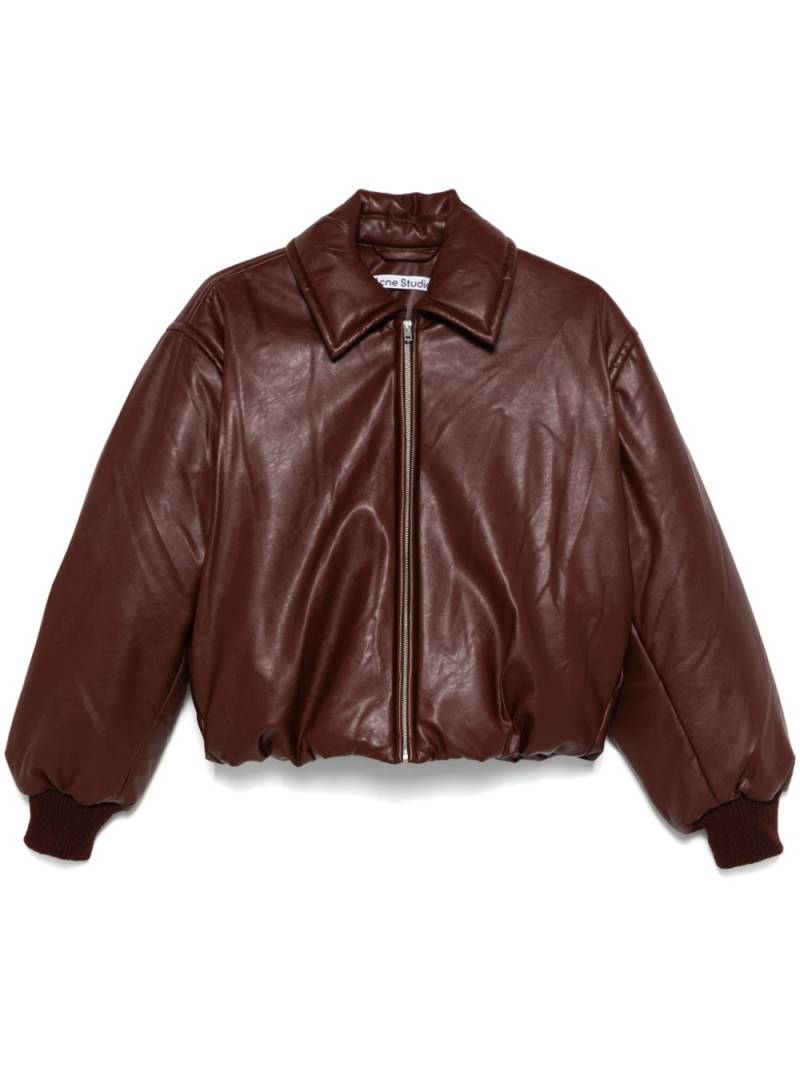 Acne Studios coated bomber jacket - Red von Acne Studios