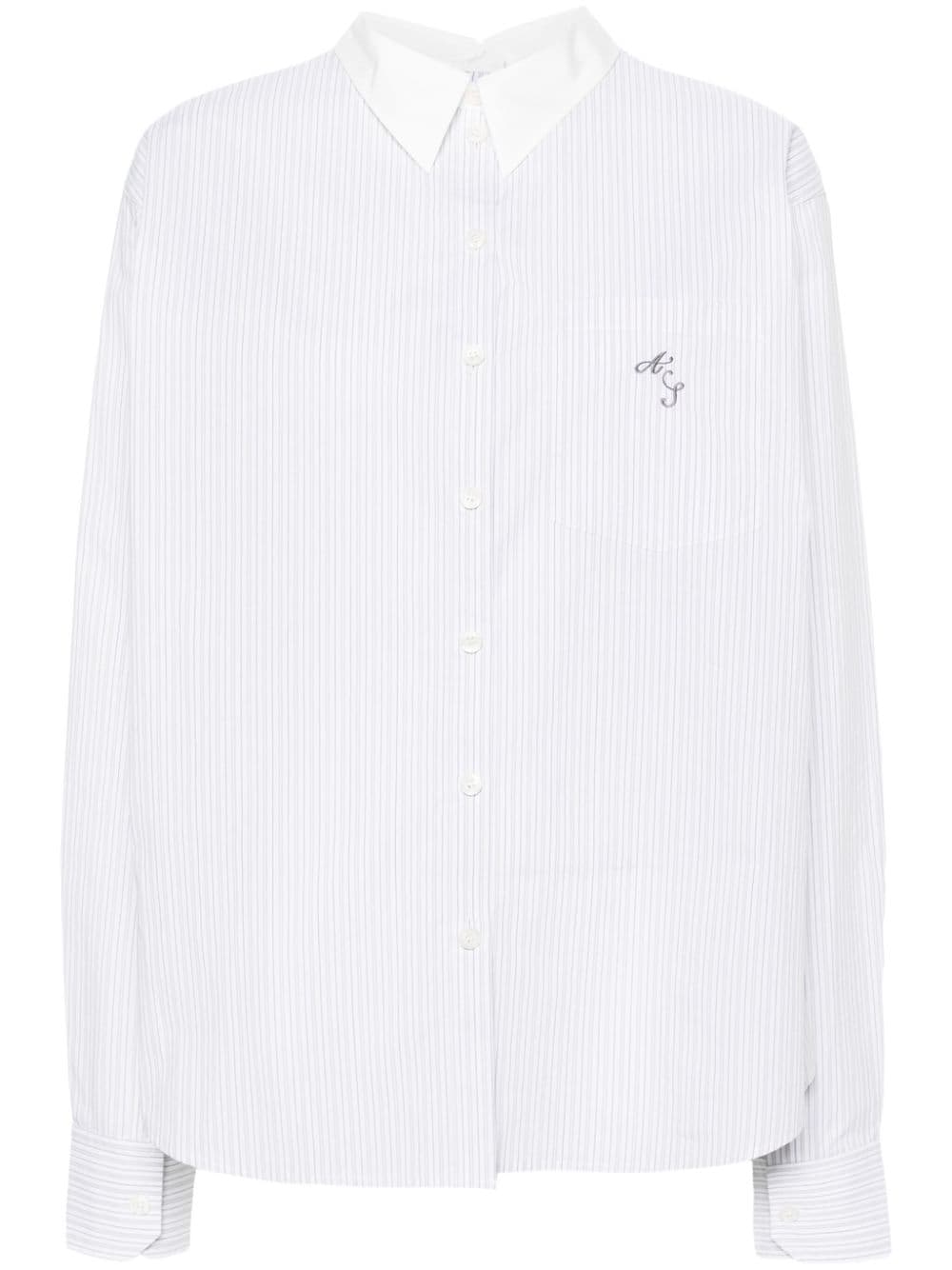 Acne Studios contrasting-collar shirt - White von Acne Studios