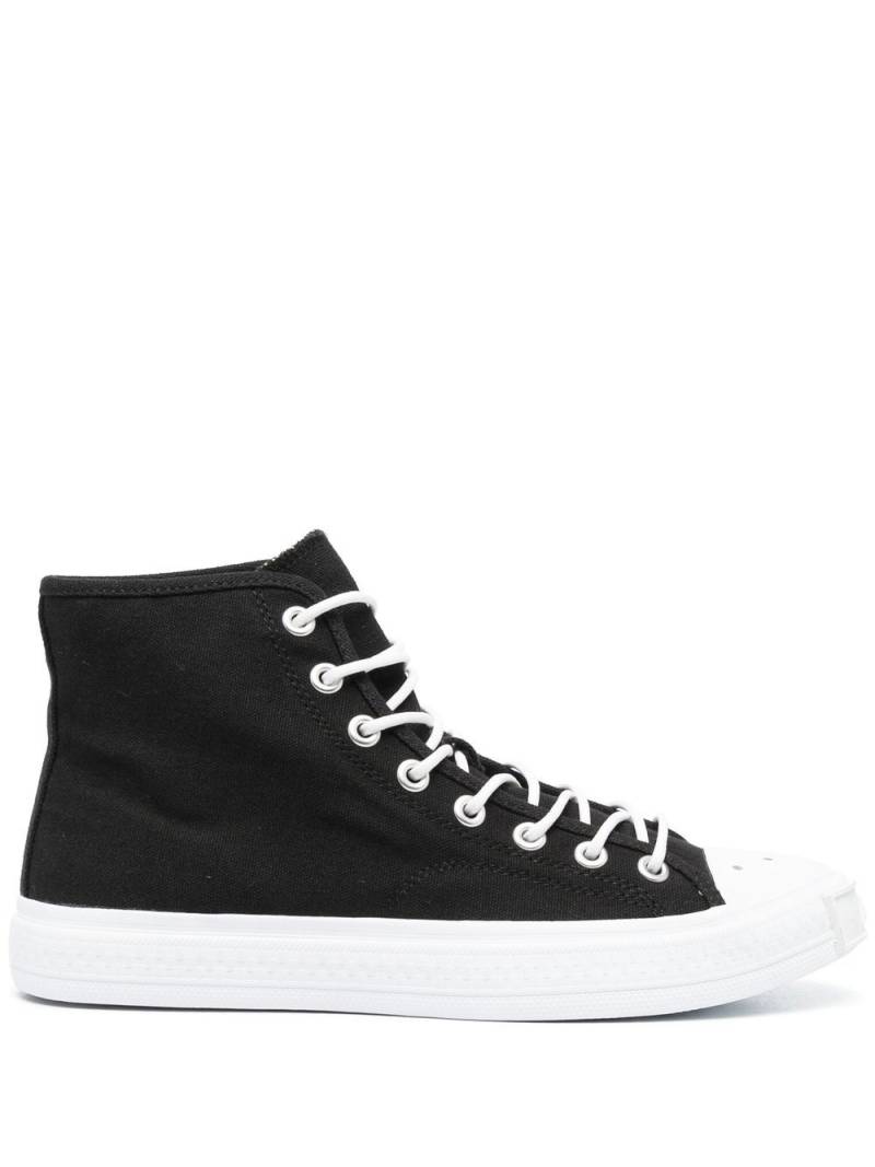 Acne Studios contrasting toe-cap high-top sneakers - Black von Acne Studios