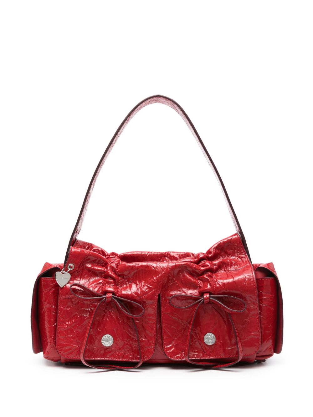 Acne Studios crinkled shoulder bag - Red von Acne Studios