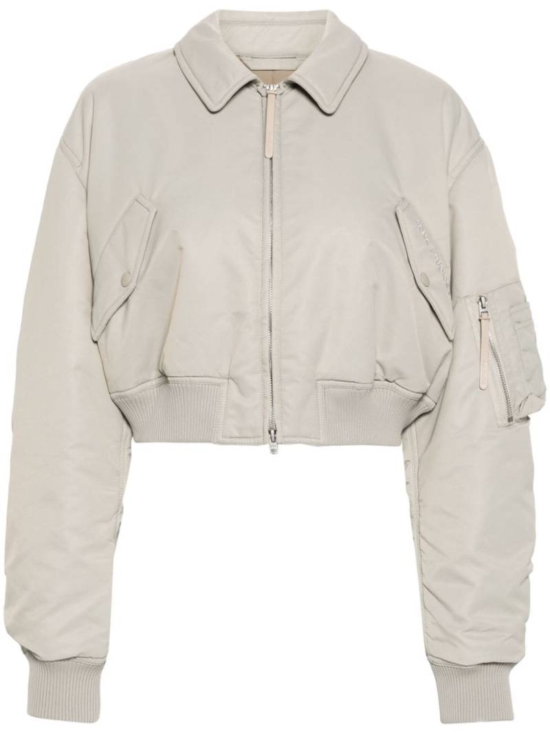 Acne Studios cropped padded bomber jacket - Grey von Acne Studios
