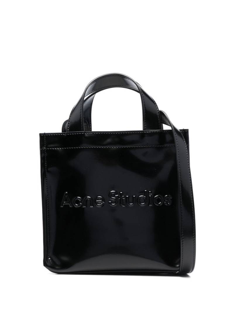 Acne Studios debossed-logo detail tote bag - Black von Acne Studios