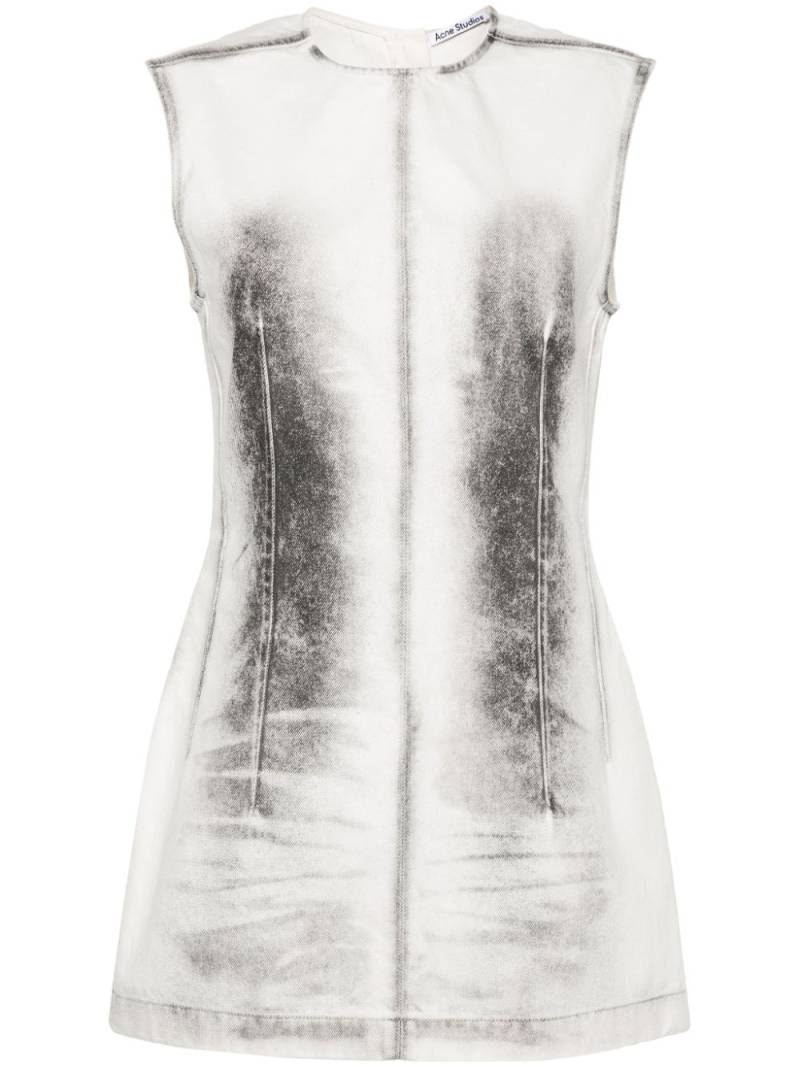 Acne Studios denim mini dress - White von Acne Studios