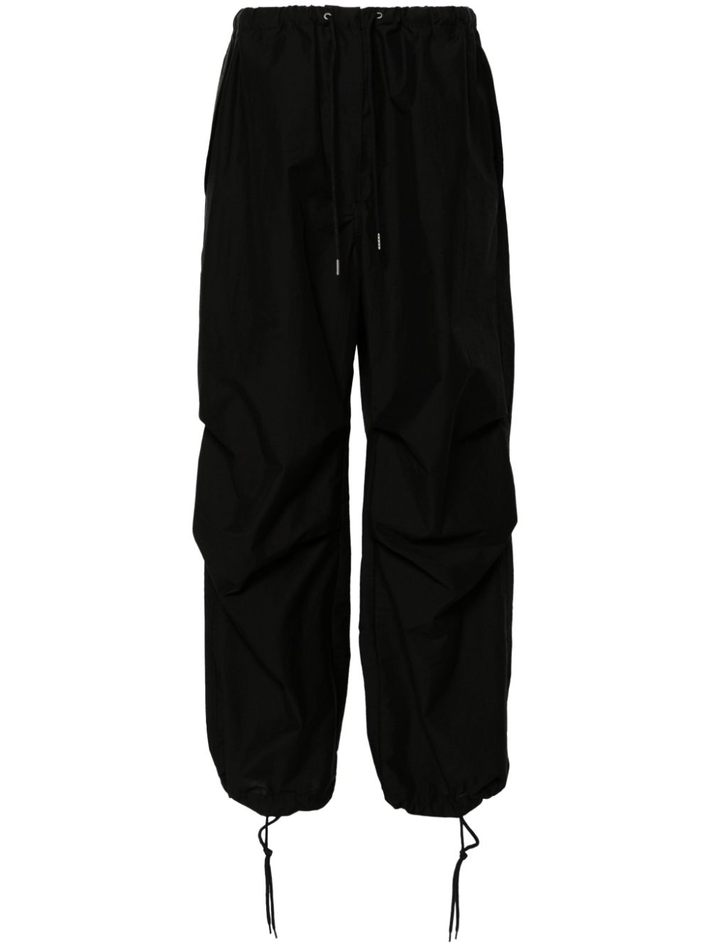 Acne Studios embroidered-logo wide-leg trousers - Black von Acne Studios