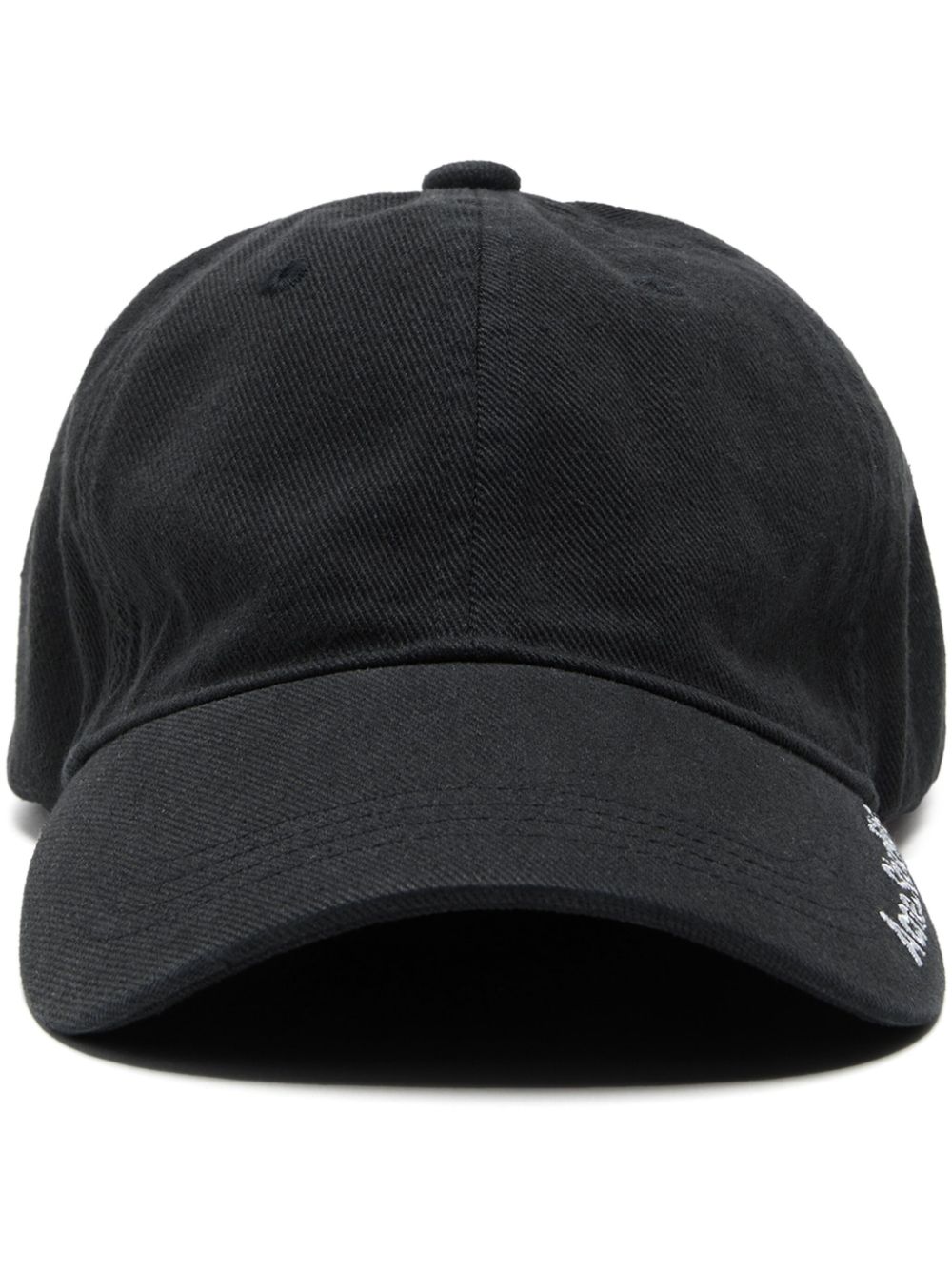 Acne Studios embroidered twill cap - Black von Acne Studios